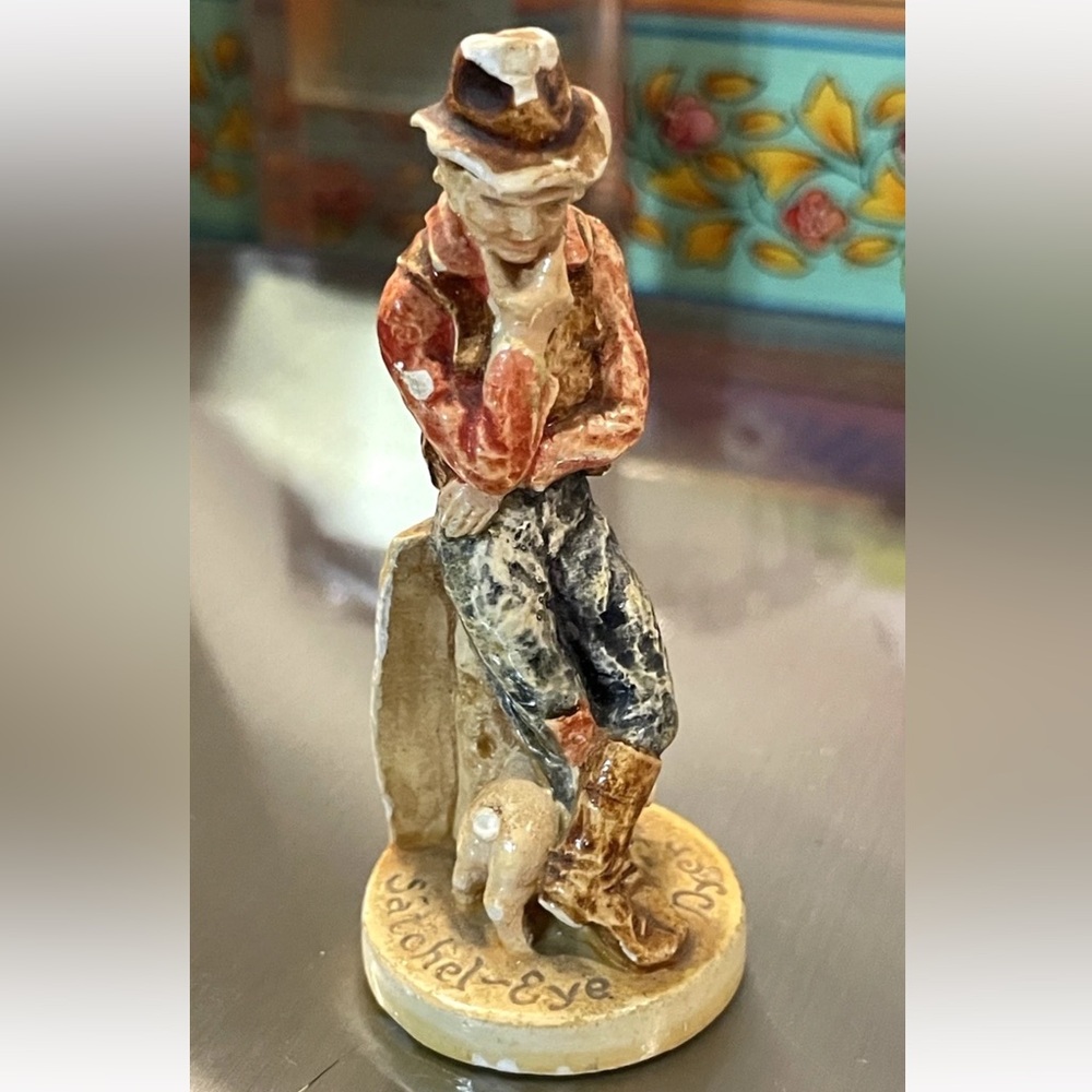 Vintage RARE 1946 Sebastian Miniatures‎ Farmer BASTON Collectible gift MCM VTG